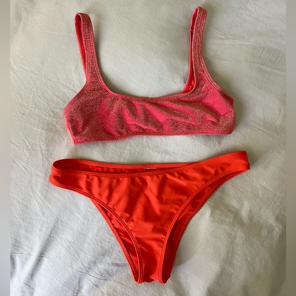 Forever 21 Other - Sparkling Coral Burnt Red Bikini
